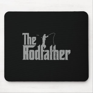Rodfather Funny Gevist Lover Rod Fish Dad Fisherm Muismat