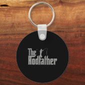 Rodfather Funny Gevist Lover Rod Fish Dad Fisherm Sleutelhanger (Voorkant)