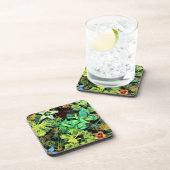 Rodilius-set met butterfly en bloem van kunststof bier onderzetter (Rechterzijde)