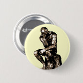Rodin "The Thinker" - Button (Voorkant /achterkant)