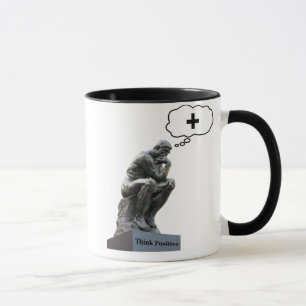 Rodin's Denker Beeld - Denk Positief Mok