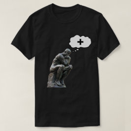 Rodin's Denker Beeld - Denk Positief T-shirt