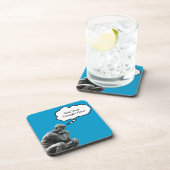 Rodin's denker - Voeg je eigen visie toe Bier Onderzetter (Rechterzijde)