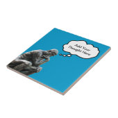 Rodin's denker - Voeg je eigen visie toe Tegeltje (Zijkant)