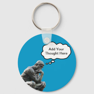 Rodin's Denker - Voeg Uw Eigen Gedachte Toe Sleutelhanger