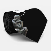 Rodin's Denker - Voeg uw eigen gedachte toe Stropdas (Opgerold)