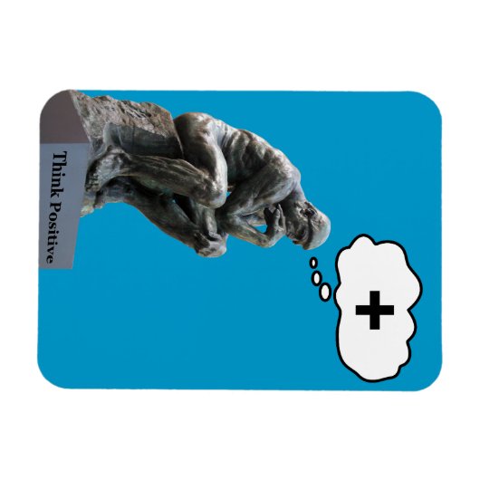 Rodin's Dinkerbeeld - Positief denken Magneet (Horizontaal)