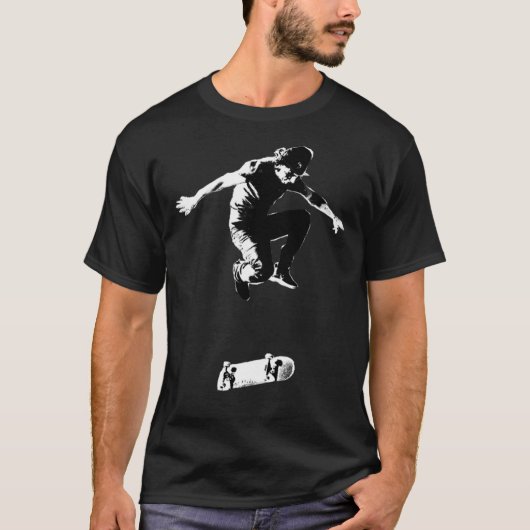 Rodney Mullen Treflip B&amp;W Grafisch Klassieke T T-shirt (Voorkant)