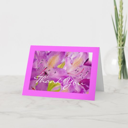 Rododendron Hartelijk dank Bedankkaart (Voorkant)