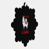 Rodolfo de rode nosse llama ornament kaart (Rechts)