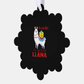 Rodolfo de rode nosse llama ornament kaart (Links)