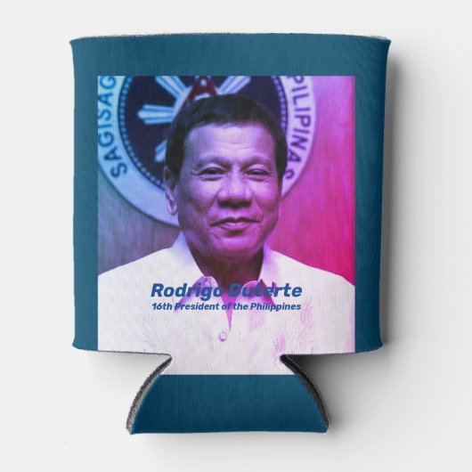 Rodrigo Duterte, 16de President der Filipijnen Blikjeskoeler (Voorkant)