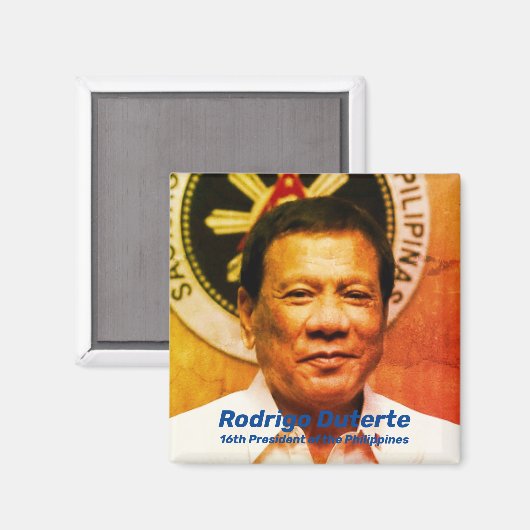Rodrigo Duterte, 16de President der Filipijnen Magneet (Voorkant / Achterkant)
