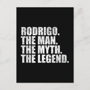 Rodrigo naam, Rodrigo De Man De Mythe De Legende Briefkaart