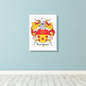 Rodrigues Family Crest Canvas Afdruk (Insitu (Houten vloer))