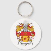 Rodrigues Family Crest Sleutelhanger (Voorkant)