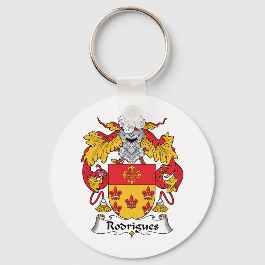 Rodrigues Family Crest Sleutelhanger (Voorkant)