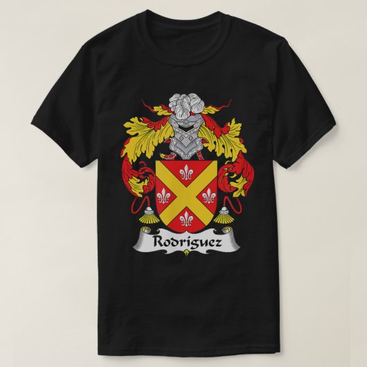 Rodriguez Coat of Arms  Family Crest  T-shirt (Design voorkant)