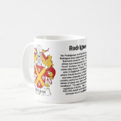 Rodriguez Family Crest Mok (Voorkant links)