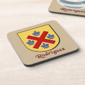 Rodriguez Family Shield Bier Onderzetter (Linkerzijde)