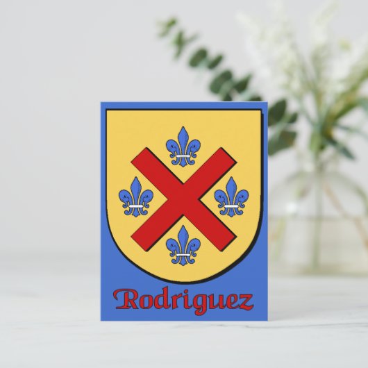 Rodriguez Family Shield Briefkaart (Staand voorkant)