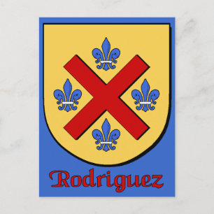 Rodriguez Family Shield Briefkaart