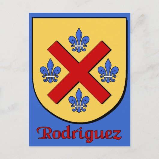 Rodriguez Family Shield Briefkaart (Voorkant)