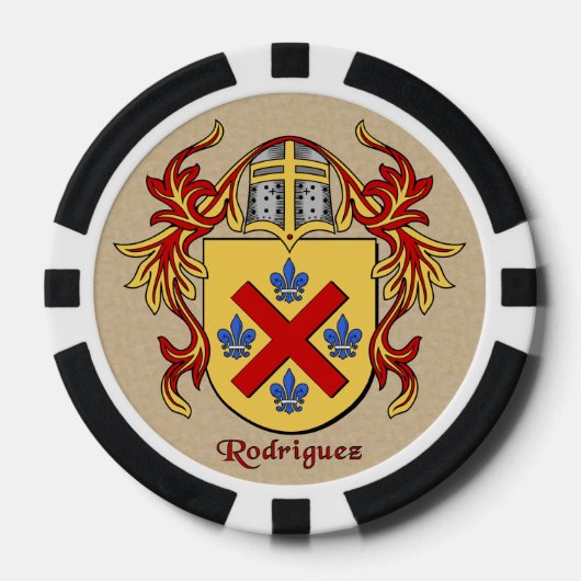 Rodriguez Heraldic Arms Pokerchips (Voorkant)