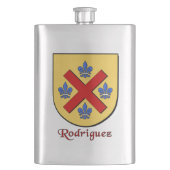Rodriguez Heraldic Shield Heupfles (Voorkant)