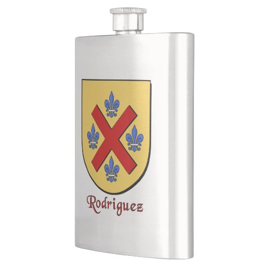 Rodriguez Heraldic Shield Heupfles (Links)