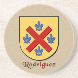 Rodriguez Heraldic Shield Zandsteen Onderzetter