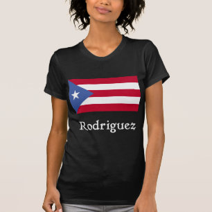 Rodriguez Puerto Ricaanse vlag T-shirt