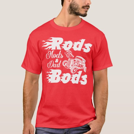 Rods Mods Dad Bods Retro Classic Cars boy boy T-shirt (Voorkant)