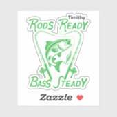 Rods Ready Bass Steady Custom SVG Graphic Sticker (Vel)