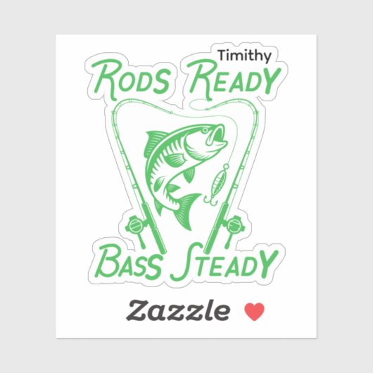 Rods Ready Bass Steady Custom SVG Graphic Sticker (Vel)