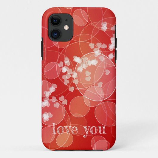 Rodverlooptextuur met ronde stijl Case-Mate iPhone case (Achterkant)