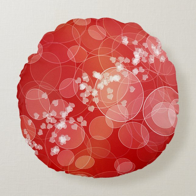 Rodverlooptextuur met ronde stijl rond kussen (Voorkant)