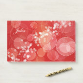 Rodverlooptextuur met schuine stijl. tekst. post-it® notes (Op bureau)