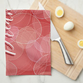Rodverlooptextuur met schuine stijl. tekst. theedoek (Quarter Fold)