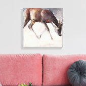 Roe Buck Winter 2000 Canvas Afdruk (Insitu (Woonkamer))