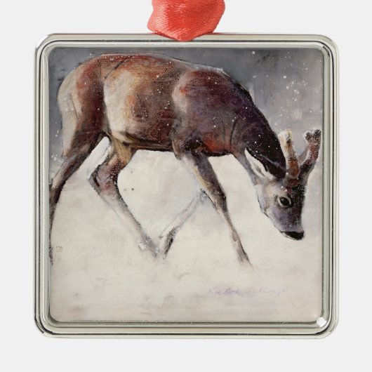 Roe Buck Winter 2000 Metalen Ornament (Voorkant)