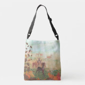 Roe Deer Capreolus capreolus in Forest Sunlight Crossbody Tas (Achterkant)