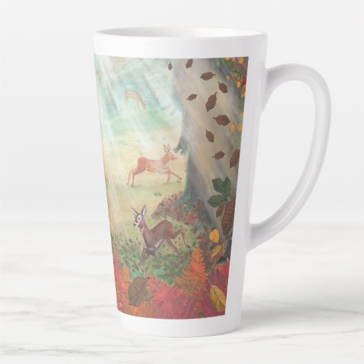 Roe Deer Capreolus capreolus in Forest Sunlight Latte Mok (Rechts)