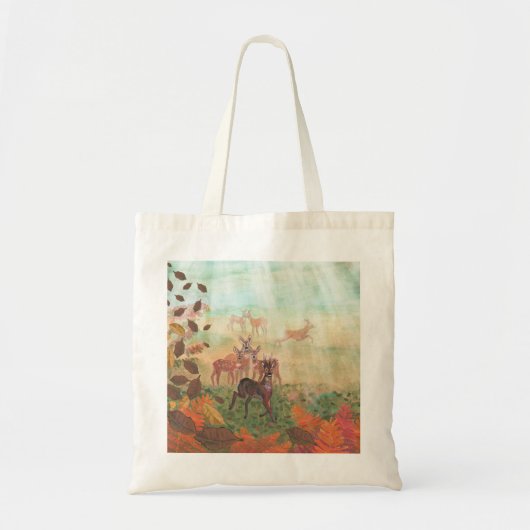 Roe Deer Capreolus capreolus in Forest Sunlight Tote Bag (Voorkant)