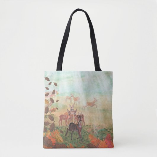 Roe Deer Capreolus capreolus in Forest Sunlight Tote Bag (Voorkant)