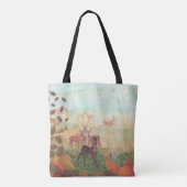 Roe Deer Capreolus capreolus in Forest Sunlight Tote Bag (Achterkant)