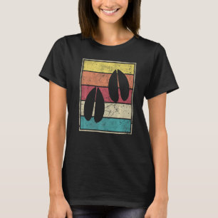 Roe Deer Footprint Retro met klassieke streep T-shirt