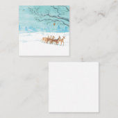 Roe Deer Group in Winter Notitiekaartje (Voorkant / Achterkant)