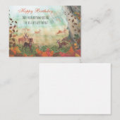 Roe Deer in Forest Sunlight  Informatiekaartje (Voorkant / Achterkant)