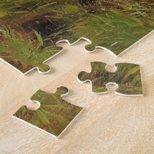 Roe Deer Met Herfstbladeren  Wildlife Legpuzzel (Zijkant)